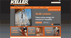 Desktop Screenshot of kellerladder.net