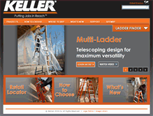 Tablet Screenshot of kellerladder.net